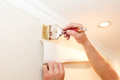 Pose de papier peint à Vénérand — revêtements muraux et toiles de verre